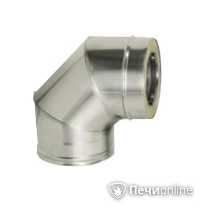 Дымоход Дымок Колено 90° с изоляцией 0,8 мм. OТFR90 150/230 в Полевском