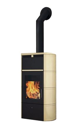 Печь-камин Edilkamin Flamma 24 kw V.A. Pergamena с Т/О в Полевском