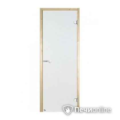 Дверь для бани Harvia Стеклянная дверь для сауны 7/19 коробка сосна сатин D71905М в Полевском